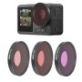 JSR Diving Red / Pink / Purple Color Lens -suodatin DJI OSMO Action 3 / GoPro Hero11 Black / Hero10 Black / Hero9 Black