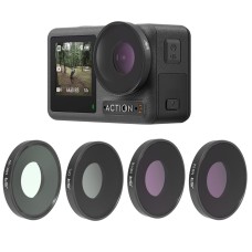 JSR 4 in 1 UV CPL ND16 ND32 Lens Filter For DJI Osmo Action 3 / GoPro Hero11 Black / HERO10 Black / HERO9 Black