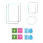 DJI OSMOアクション3 2PCS STARTRC 3-in-1レンズフロントおよびバックスクリーン強化ガラスフィルム