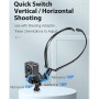 For DJI Action 2 / Action STARTRC 1110275 Neck-hanging Bracket Shooting Equipment(Black)