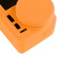 Caso protector de silicona Puluz con cubierta de lente para DJI Osmo Action (naranja)