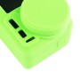 Case de protection en silicone PULUZ avec couverture de lentille pour l'action DJI Osmo (vert)