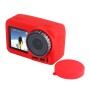 Caso protector de silicona Puluz con cubierta de lente para DJI Osmo Action (rojo)