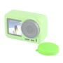 PULUZ Silicone Protective Lens Cover for DJI Osmo Action(Green)