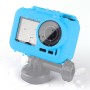 PULUZ Silicone Protective Case for DJI Osmo Action with Frame(Blue)