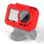 PULUZ Silicone Protective Case for DJI Osmo Action with Frame(Red)