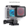 PULUZ Diving Color Lens Filter for DJI Osmo Action(Red)