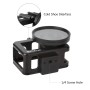 [US Warehouse] PULUZ Housing Shell CNC Aluminum Alloy Protective Cage with 52mm UV Lens for DJI Osmo Action