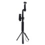 STARTRC Multifunktional faltbarer Aluminium-Legierungstativhalter + Selfie-Stick-Monopod mit Telefonklemme für DJI-Osmo-Tasche, Länge: 30-94 cm (schwarz)