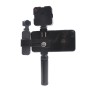 STARTRC Foldable Metal Tripod Holder + Phone Clamp Mount Fixed Stand Bracket with LED Light  for DJI OSMO Pocket(Black)