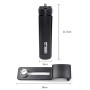 Soporte de trípode de metal plegable StarTrc + soporte de soporte de abrazadera de teléfono con luz LED para el bolsillo DJI Osmo (negro)