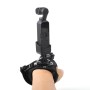 Cinturón de montaje de correa de muñeca ajustable elástica con adaptador para DJI Osmo Pocke (negro)