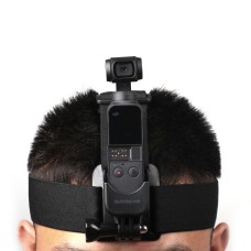 SunnyLife OP-Q9175 Elastický nastavitelný pás popruhu hlavy s adaptérem pro DJI Osmo Pocket (černá)