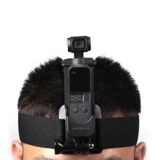 SunnyLife elástico Correa de montaje de correa de cabeza ajustable con adaptador para DJI OSMO Pocket 2 (negro)