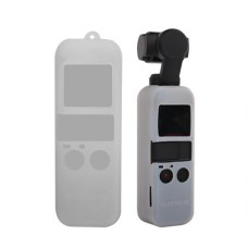 Non-slip Dust-proof Cover Silicone Sleeve for DJI OSMO Pocket(White)