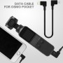 SUNNYLIFE 30cm USB-C / TYPE-C à 8 broches Câble de données du connecteur pour DJI Osmo Pocket (noir)