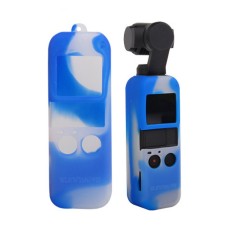 DJI OSMOポケット用の非滑り防水装置カバーシリコンスリーブ（ホワイトブルー）