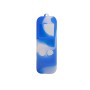 Copertura a prova di polvere non slittata Sleeve di silicone per tasca DJI Osmo (blu bianco)