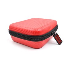 Startrc szén textúrájú vízálló PU tároló táska DJI Osmo Pocket Gimble Camera -hoz (piros)