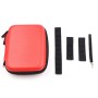 Borsa di stoccaggio PU Startrc Carbon Texture A impermeabile per DJI Osmo Pocket Gimble Camera (Red)