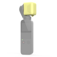 Cubierta de lente protectora de silicona para el bolsillo DJI Osmo (amarillo claro)
