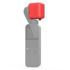 Couvercle de lentilles de protection en silicone pour DJI Osmo Pocket (rouge)