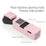 Cadre de couverture en silicone corporel avec bracelet de poignet en silicone de 19 cm pour DJI Osmo Pocket (rose)
