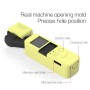 Cadre de couverture en silicone corporel avec bracelet de poignet en silicone de 19 cm pour la poche DJI Osmo (jaune citron)
