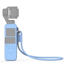 Custodia al silicone del corpo con cinturino da polso in silicone da 19 cm per DJI Osmo Pocket (cielo blu)