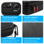 STARTRC Diamond Texture PU Leather Storage Bag for DJI Mic (Black)