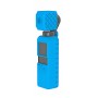 PULUZ  2 in 1 Diamond Texture Silicone Cover Case Set for DJI OSMO Pocket(Blue)
