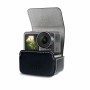 Caja de transporte de estuche de mini cuero impermeable para DJI OSMO Action / GoPro / SJCAM / Xiaomi Mi Jia (negro)
