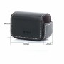 Boîte de stockage de rangement en cuir en cuir étanche pour DJI Osmo Action / GoPro / Sjcam / Xiaomi Mi Jia (noir)