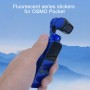 2 PCS Fluorescent Color Waterproof All-surround Adhesive Sticker for DJI OSMO Pocket(Dark Blue)