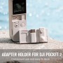 StarTrc 4 en 1 Multifunción Sunshade Lens Cubierta de polvo Cubierta protectora Tablero de almacenamiento Juego para DJI Osmo Pocket 2 (blanco)