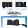 STARTRC 1108888 3 PCS / Set Multi-function Sunshade Lens Protective Cover Storage Board Set for DJI OSMO Pocket 2(Black)