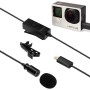 Boya BY-GM10 Micro 5 PIN-крок-спрямований аудіо лавальський конденсатор мікрофон з краваткою для GoPro Hero4 /3+ /3 (чорний)