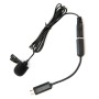 Boya BY-LM20 Microfono condensatore Omni-Directional Lavalier con clip per GoPro Hero4 /3+ /3, telecamere DSLR (Black)