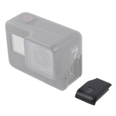 GoPro Hero7 valge / hõbedase küljeliidese uksekatte remondiosa jaoks (must)