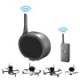 Echtzeit Pager tragbarer Lautsprecher Langstrecken-Interferenzfreier Lautsprecher für Drohnen (Dunkelgrau)