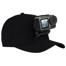 Baseballový klobouk Puluz s juntí j-hook horou a šroubem pro GoPro Hero11 Black /Hero10 Black /Hero9 Black /Hero8 /Hero7 /6/5/5 Session /4 sezení /4/3+ /3/2/1 /max, DJI Osmo Action a další akční kamery (černá)