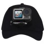 PULUZ Baseball-hattu J-koukun soljen kiinnitys ja ruuvi GoPro Hero11 Black /Hero10 Black /Hero9 Black /Hero8 /Hero7 /6/5 /5 -istunto /4 istunto /4/3+ /3/2/1 /1 /max, DJI OSMO -toiminta ja muut toimintakamerat (musta)