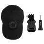 Puluz Baseball Hat з J-Hook Buckle Mount & Screat для GoPro Hero11 Black /Hero10 Black /Hero9 Black /Hero8 /Hero7 /6/5/5 сеанси /4 сеанси /4 /3+ /2/1 /макс, DJI Осмо дії та інші камери дії (чорний)