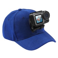 PULUZ Baseball Hat with J-Hook Buckle Mount & Screw for GoPro Hero11 Black / HERO10 Black / HERO9 Black /HERO8 / HERO7 /6 /5 /5 Session /4 Session /4 /3+ /3 /2 /1 / Max, DJI OSMO Action and Other Action Cameras(Blue)