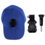 כובע בייסבול של פולוז עם אבזם אבזם ובורג של GoPro Hero11 שחור /גיבור 10 שחור /גיבור 9 שחור /HERO8 /HERO7/6/5/5 מושב /4 מושב /4/3 +/3/2 /1 /מקסימום, DJI OSMO Action ומצלמות פעולה אחרות (כחול)