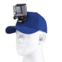 PULUZ Baseball Hat with J-Hook Buckle Mount & Screw for GoPro Hero11 Black / HERO10 Black / HERO9 Black /HERO8 / HERO7 /6 /5 /5 Session /4 Session /4 /3+ /3 /2 /1 / Max, DJI OSMO Action and Other Action Cameras(Blue)