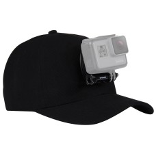 [Склад США] Пулуз бейсбольна шапка з J-Hook Buckle Mount & Screat для GoPro Hero11 Black /Hero10 Black /Hero9 Black /Hero8 /Hero7 /6/5/5 сеанси /4 сеанси /4/3+ /3/2/1 / Макс, DJI OSMO Action та інші камери дій (чорний)