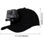 [US Warehouse] PULUZ Baseball Hat with J-Hook Buckle Mount & Screw for GoPro Hero11 Black / HERO10 Black / HERO9 Black /HERO8 / HERO7 /6 /5 /5 Session /4 Session /4 /3+ /3 /2 /1 / Max, DJI OSMO Action and Other Action Cameras(Black)