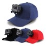 [US Warehouse] PULUZ Baseball Hat with J-Hook Buckle Mount & Screw for GoPro Hero11 Black / HERO10 Black / HERO9 Black /HERO8 / HERO7 /6 /5 /5 Session /4 Session /4 /3+ /3 /2 /1 / Max, DJI OSMO Action and Other Action Cameras(Black)