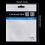 10 PCS PULUZ 16cm x 13cm Hang Hole Clear Front White Pearl Jewelry Zip Lock Packaging Bag(Size: M)